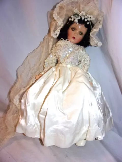 Madame Alexander Composition Wendy Bride Doll    18"  1942  Lovely Doll