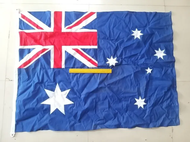 Australia Vintage Nautical Country Out Door Flag From Ship Salvage (6460)