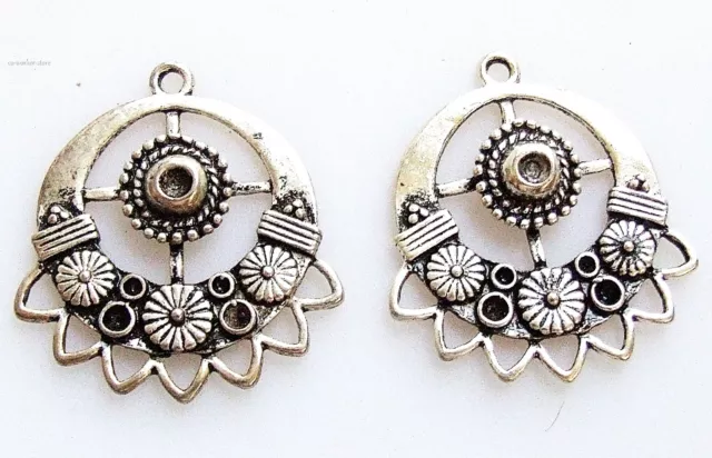 40pcs mixed Antiqued Silver Chandelier jewelry Finding jewelry supply marking