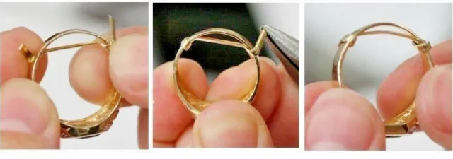 Protector de bloqueo de tallas de anillo personalizado ajuste perfecto oro blanco herramienta de reparación anillo fino S NUEVO CON ETIQUETAS