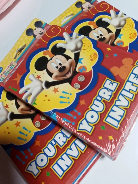 MICKEY MOUSE CLUBHOUSE Birthday Party Invitations With Thank You Post ...