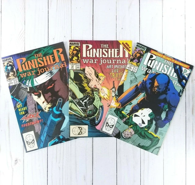The Punisher War Journal #11 12 & 13 Marvel Comics 1989, Carl Potts, Jim Lee, VF