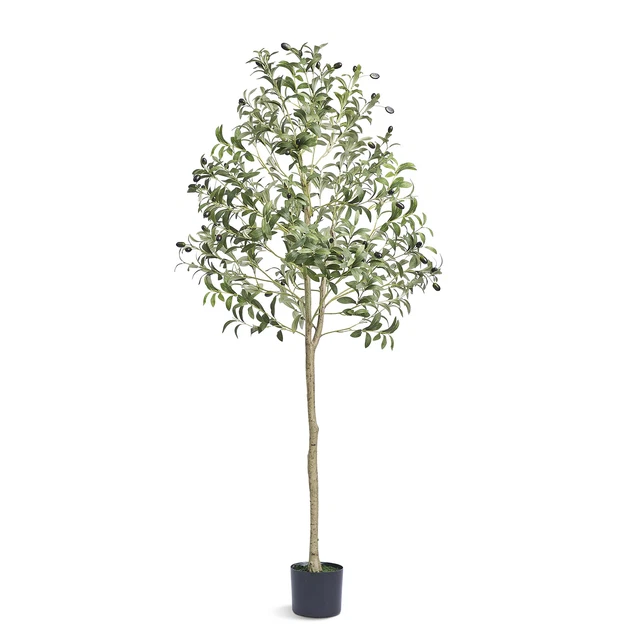 HomeZone - Albero di eucalipto artificiale in vaso ornamentale per la casa, realistico, pianta finta e durevole, in vaso (85 cm