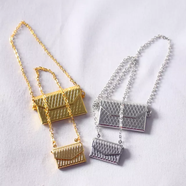 Mini Metal Bag Purse Female 1/6 &1/12 Dollhouse Miniature Decorative Accessories