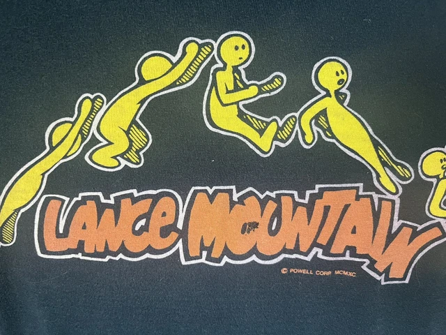 VINTAGE POWELL PERALTA Lance Mountain Doughboy Long Sleeve Skateboard T