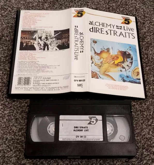 Dire Straits Alchemy Live Channel 5 Sultans Of Swing Music Pal Vhs Video