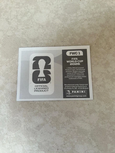PANINI FIFA WORLD Cup 2026 Sticker FWC 1 Official Licensed Product panini-fifa-world-cup-2026-sticker-fwc-1-official-licensed-product