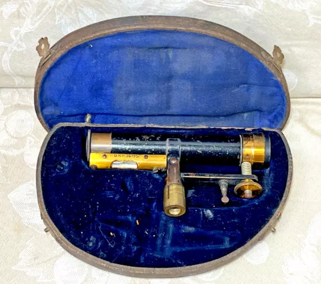 Ant German Pocket Surveyor Scope DRP 36795 w/ Original Case George Butenschon