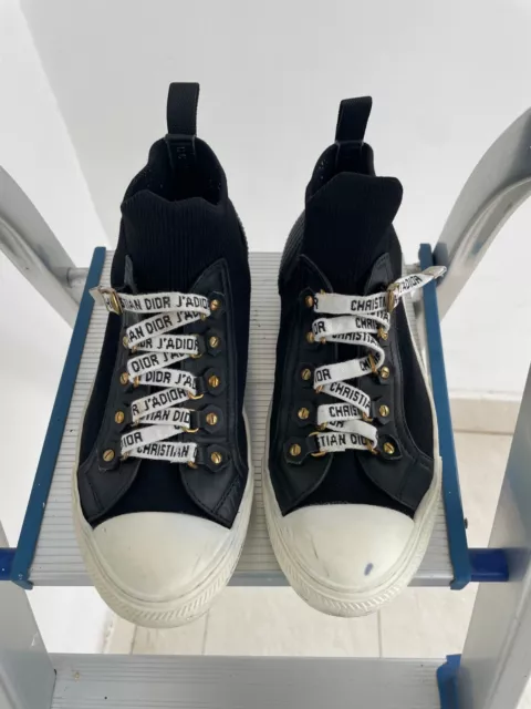 CHRISTIAN DIOR Technical Knit Womens Walk'N'Dior High Top Sneakers Size 36 EU