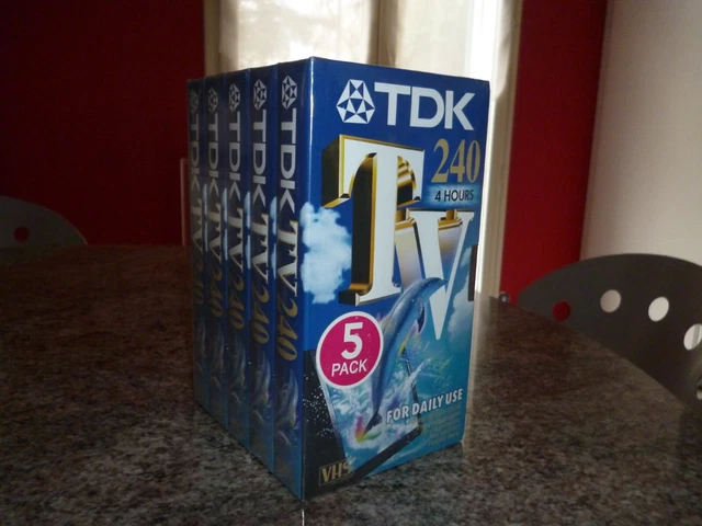 Cassette VHS Vierge TDK HS30 – NEUF Sous Blister D'origine