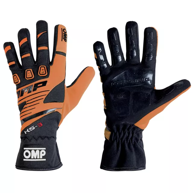 OMP KS-3 KS3 Kart Gloves Latest Design High Grip Karting in all Sizes & Colours!