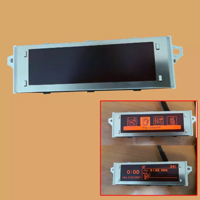 Fit für Peugeot 407 307 Anzeige Bildschirm Radio LCD Multi Function Uhr Dash Rot