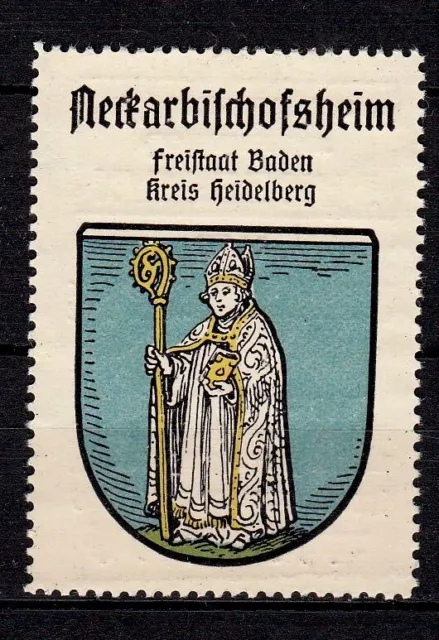 418367/ Reklamemarke - Kaffee Hag - Wappen von Neckarbischofsheim / Baden