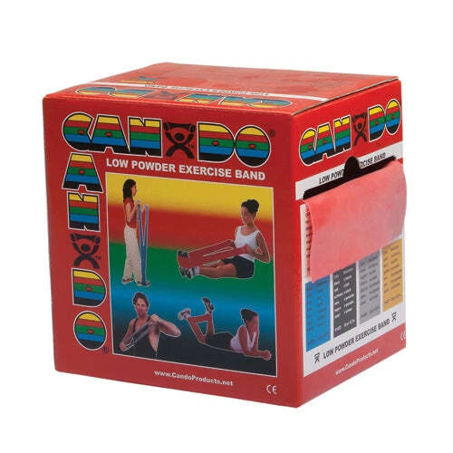 Caja dispensadora de 50 yardas con banda de ejercicio Cando de luz roja
