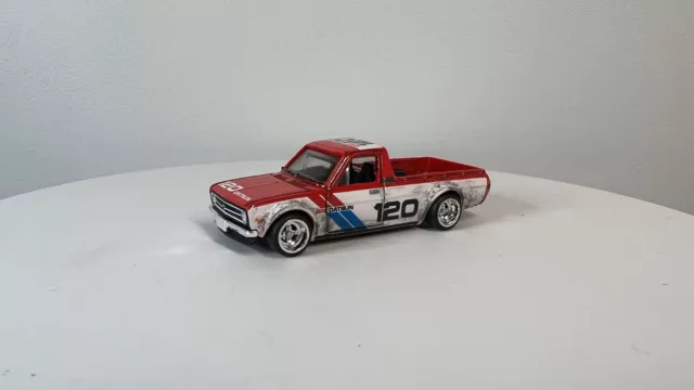 CUSTOM WEATHERED Hot Wheels '75 BRE DATSUN SUNNY RACING TRUCK (B120) AFTER RACE