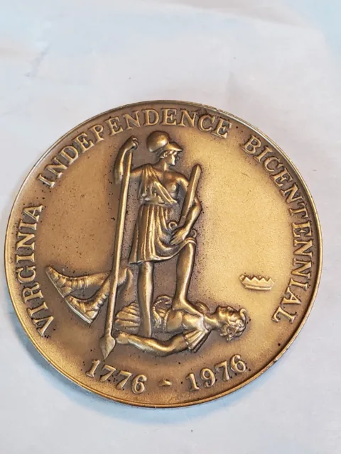 1976 Virginia State American Revolution Bicentennial Bronze Medal