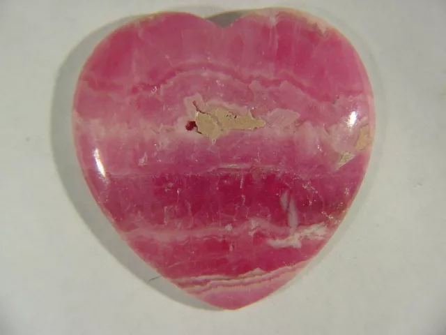 BUTW  100 ct Rhodochrosite heart shape lapidary cabochon 9320C