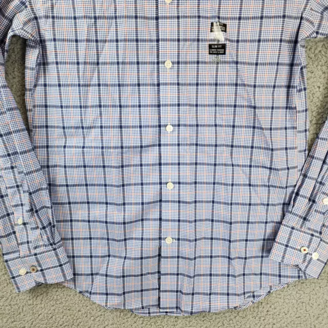 Tommy Hilfiger Supima Dress Shirt Men's Small 14.5 32-33 True Blue Long Sleeves 2