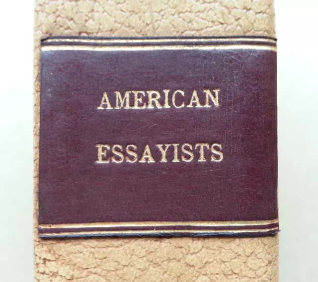 Essays of American essayists The worlds great classics Editors & artists 1900