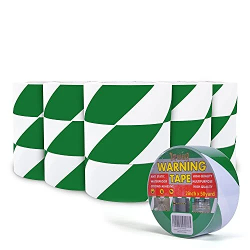 TAPEBEAR Hazard Caution Tape 2inch x 150 Feet50yds Self Adhesive Warning Tape...
