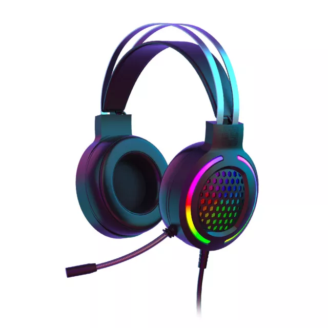 Gaming Headset With Mic RGB Backlit for Xbox One, PS4, Nintendo Switch & PC Mac