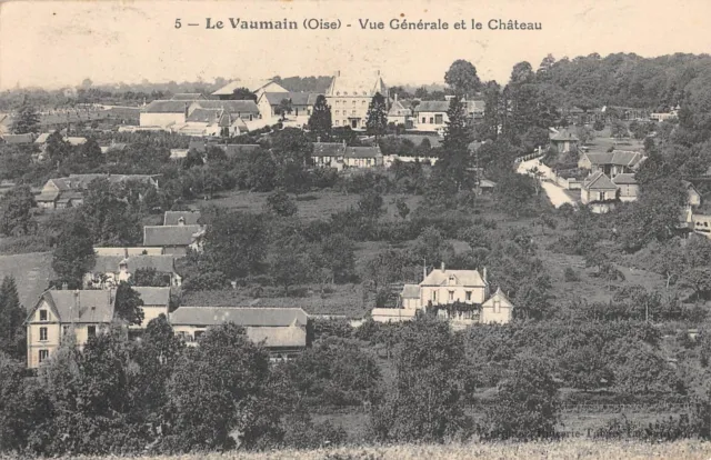 Cpa 60 Le Vaumain / Vue Generale Et Le Chateau