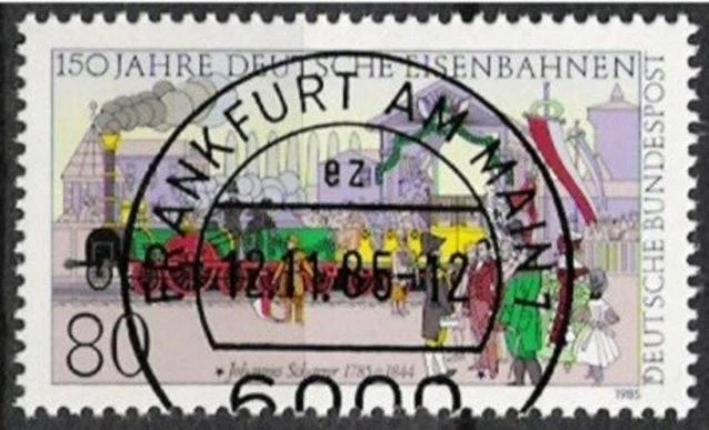BUND Nr.1264 150 Jahre Eisenbahn 1985 Vollstempel ffm