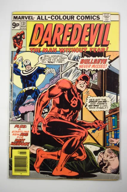 Daredevil #131 1st Appearance Bullseye 1976 - Pence Edition With Value Stamp