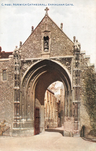R322003 Norwich Kathedrale. Erpingham Tor. Photochrom. Celesque Serie