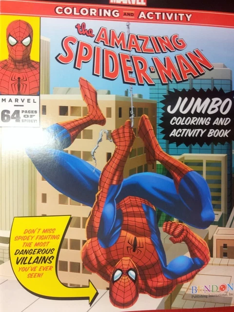 THE AMAZING SPIDERMAN Jumbo Coloring and Activity Book £4.98 - PicClick UK