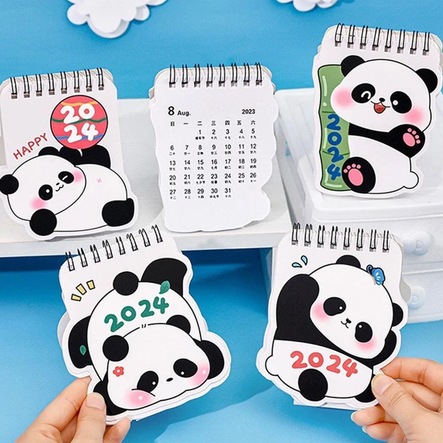 MANAGEMENT CALENDAR DESK Calendar For Students 2024 Panda V6 Patt Desk ...