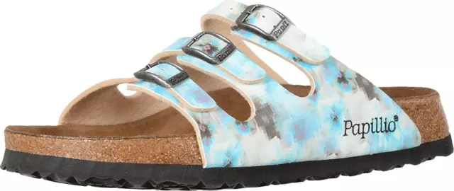 Birkenstock Papillio Women's Sandals Florida Soft Footbed Birko-Flor Pixel Blue