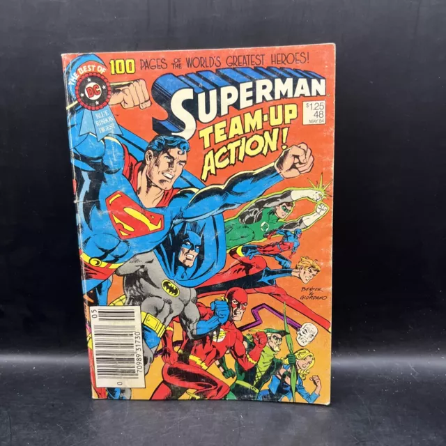 Best Of Dc Blue Ribbon Digest #48, Superman Team Up Action, 1984