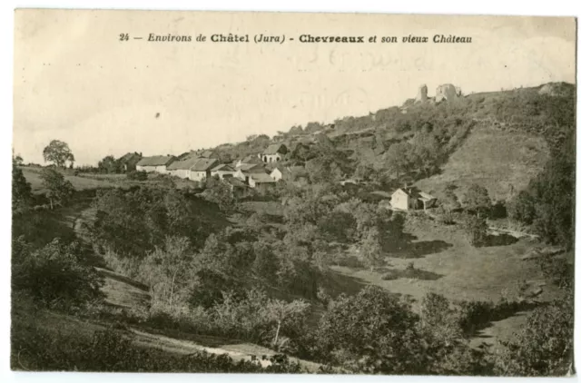 CPA 39 Jura Environs de Châtel Chevreaux and its old castle