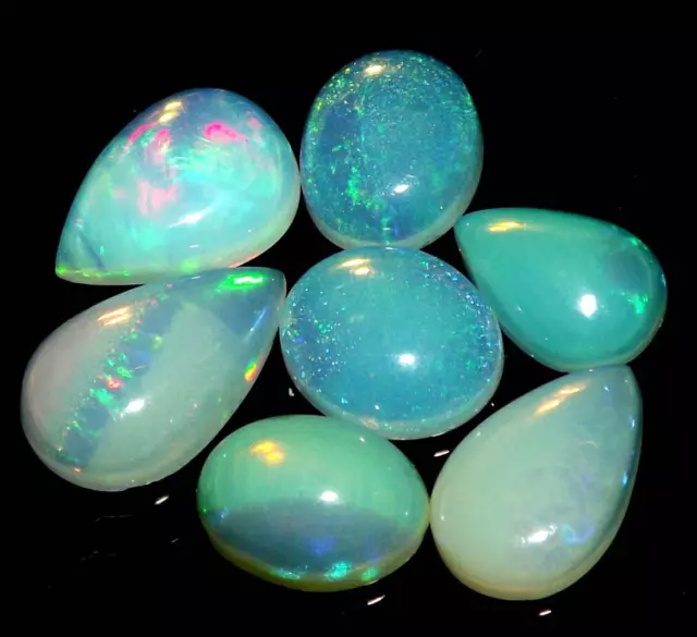 10.65 cts Ethiopian Welo Fire Opal Cabochon Natural Gemstone Lot #oopl1975