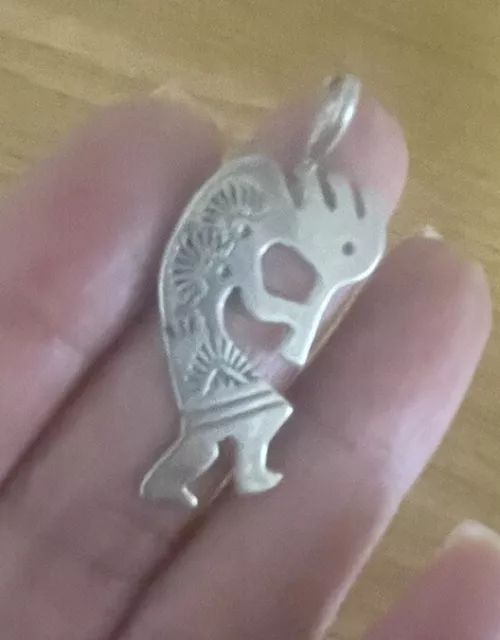 DS Sterling Native Kokopelli Pendant