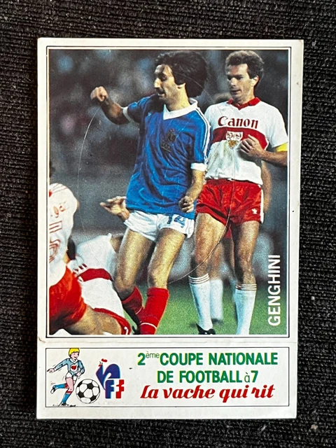 STICKER PANINI FOOT 1988 BERNARD GENGHINI MARSEILLE # 152 RECUP REMOVED