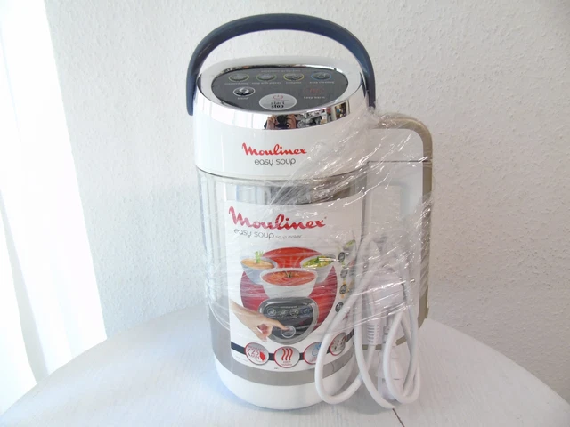 Moulinex Blender chauffant, Easy soup, 1000W, Capacité 1.2L, 5 programmes automatiques, maintien au chaud, LM841B10 - Electroménager