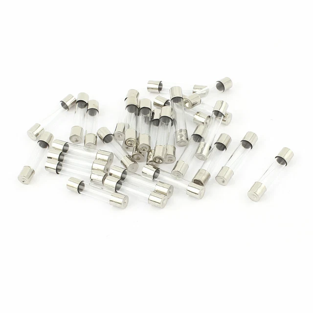 30pcs Rapide Décompression Fusible Tube verre cartouche 0.5A 250V 6x30mm
