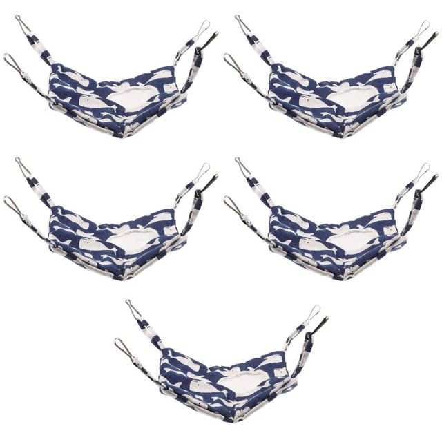 5x Matte Hängematte Hamster Käfig Zubehör Guinea Pig Bettwäsche Für Hamster