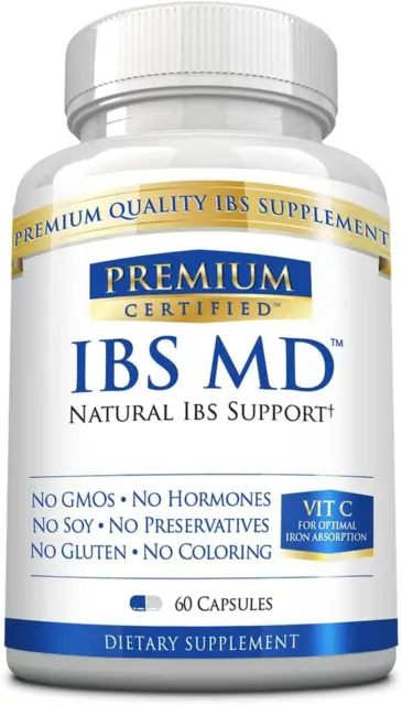 Premium Certified IBS MD - 100% Natural Digestive Enzymes for IBS Symptoms - Blo