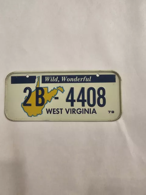 Vintage 1979 Post Cereal / Wheaties Mini Bike State Metal License Plate tag Sign