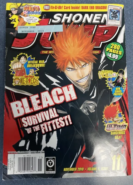 Shonen Jump Manga Magazine Bleach November 2010 Volume 8 Issue 11