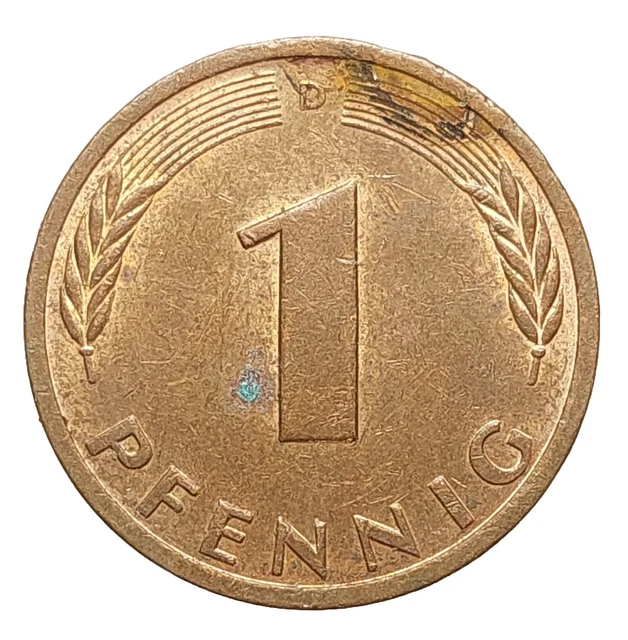 Germany 1 Pfennig 1983 D Coin P127