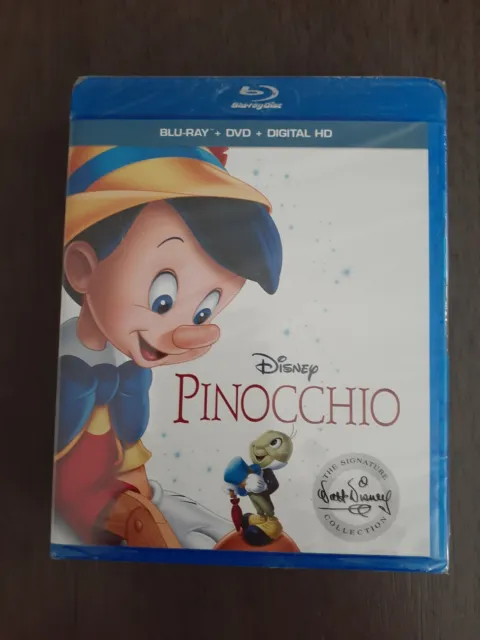 Disney Pinocchio / Blu-Ray + Dvd + Digital Hd *Brand New Sealed
