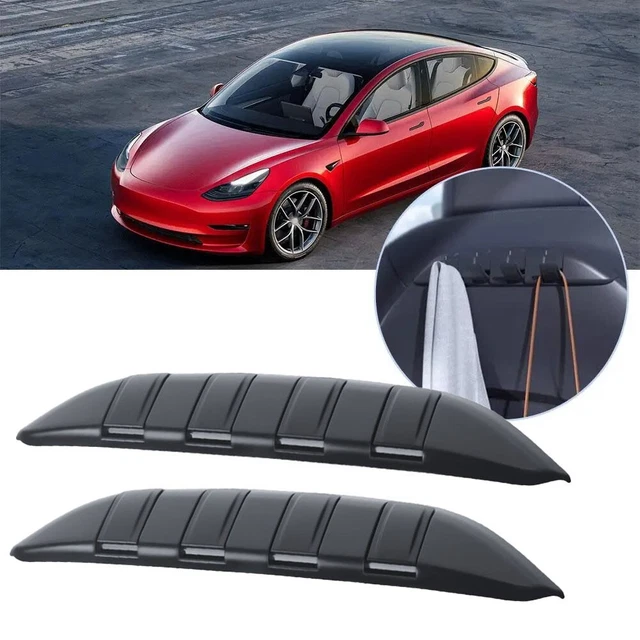 Protections De Rail De Siège Pour Tesla Model 3 Et Y (2019-2025) - Lot De 4 Housses En ABS Noir