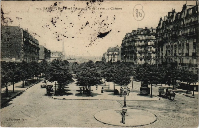 CPA PARIS 15e Boulevard Pasteur, pris de la rue du Chateau (65860)
