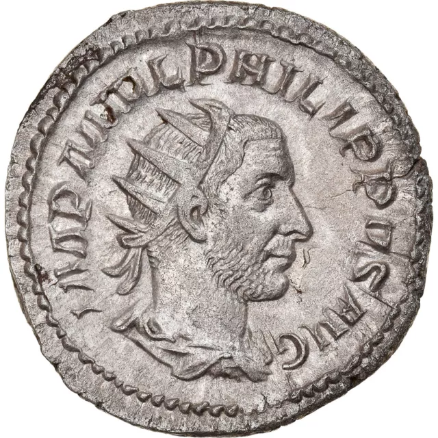 [#866490] Monnaie, Philippe I l'Arabe, Antoninien, 244, Roma, TTB+, Billon, RIC: