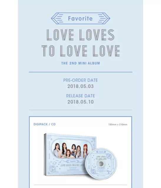 FAVORITE [LOVE LOVES TO LOVE] 2. Mini Album CD + Fotobuch + 2p Karte VERSIEGELT 3