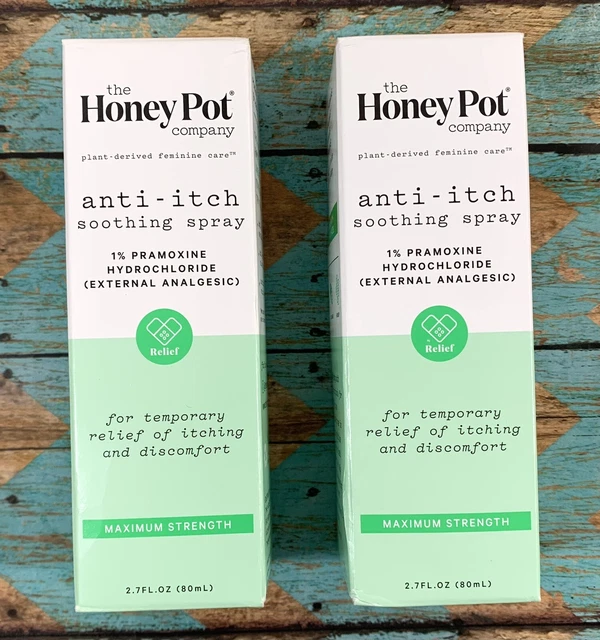THE HONEY POT AntiItch Feminine Soothing Spray Max Strength 2.7oz (2